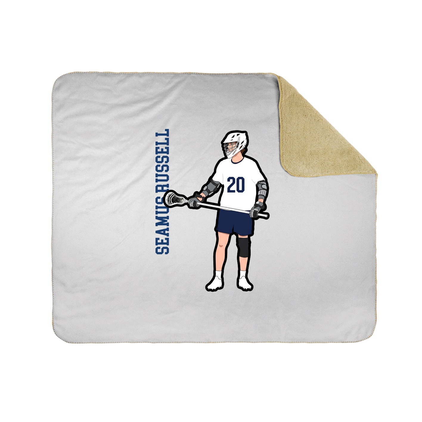 50x60 Sherpa Lined Throw Blanket