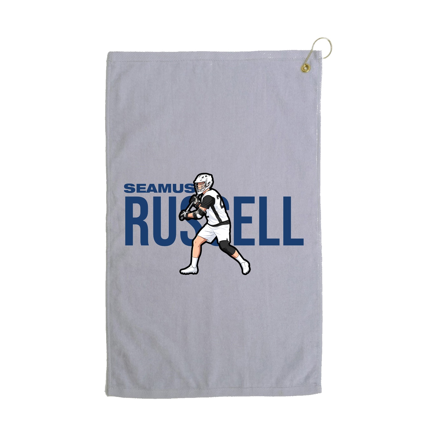Golf Towel — Player Name in Grey