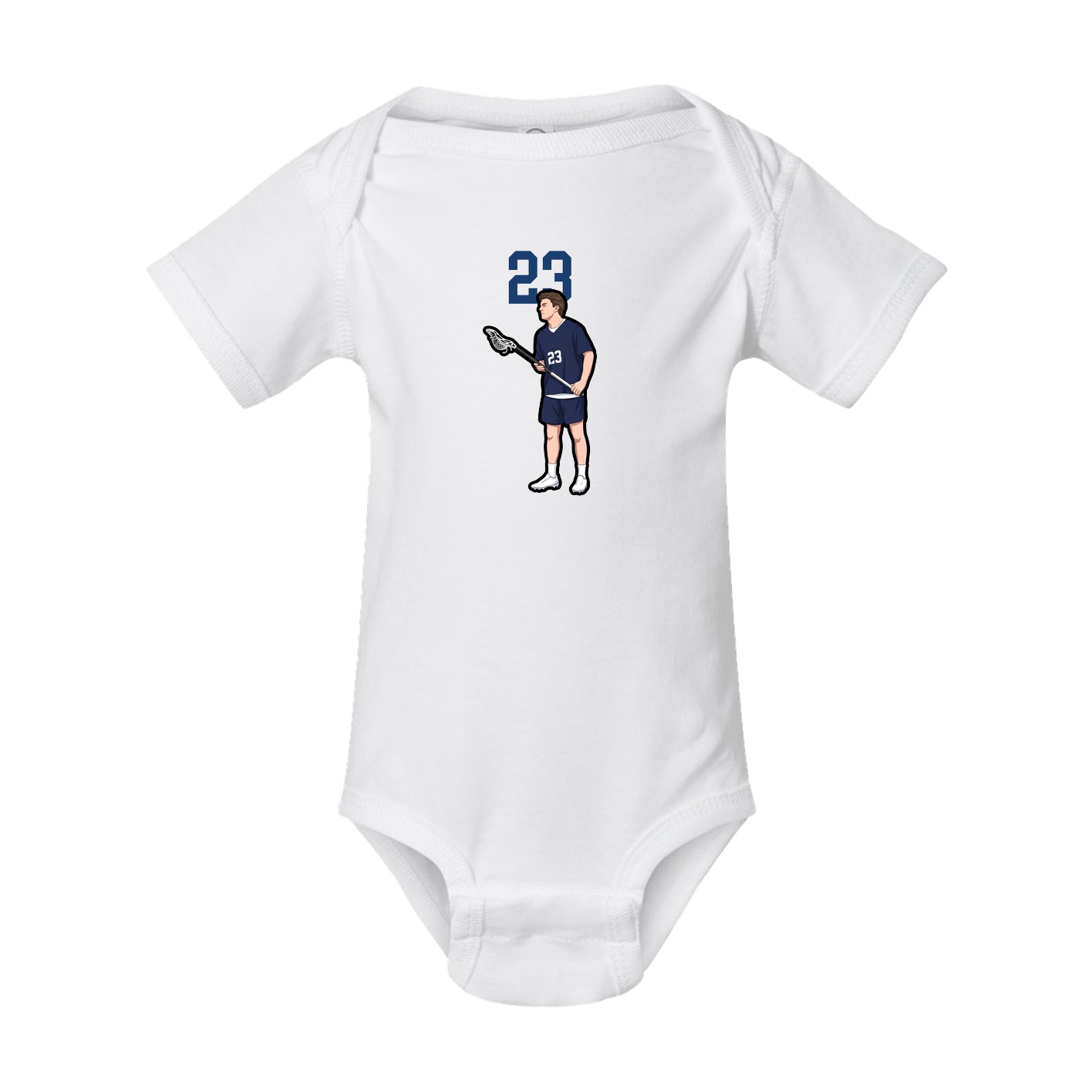 Baby Onesie — Number Top in White