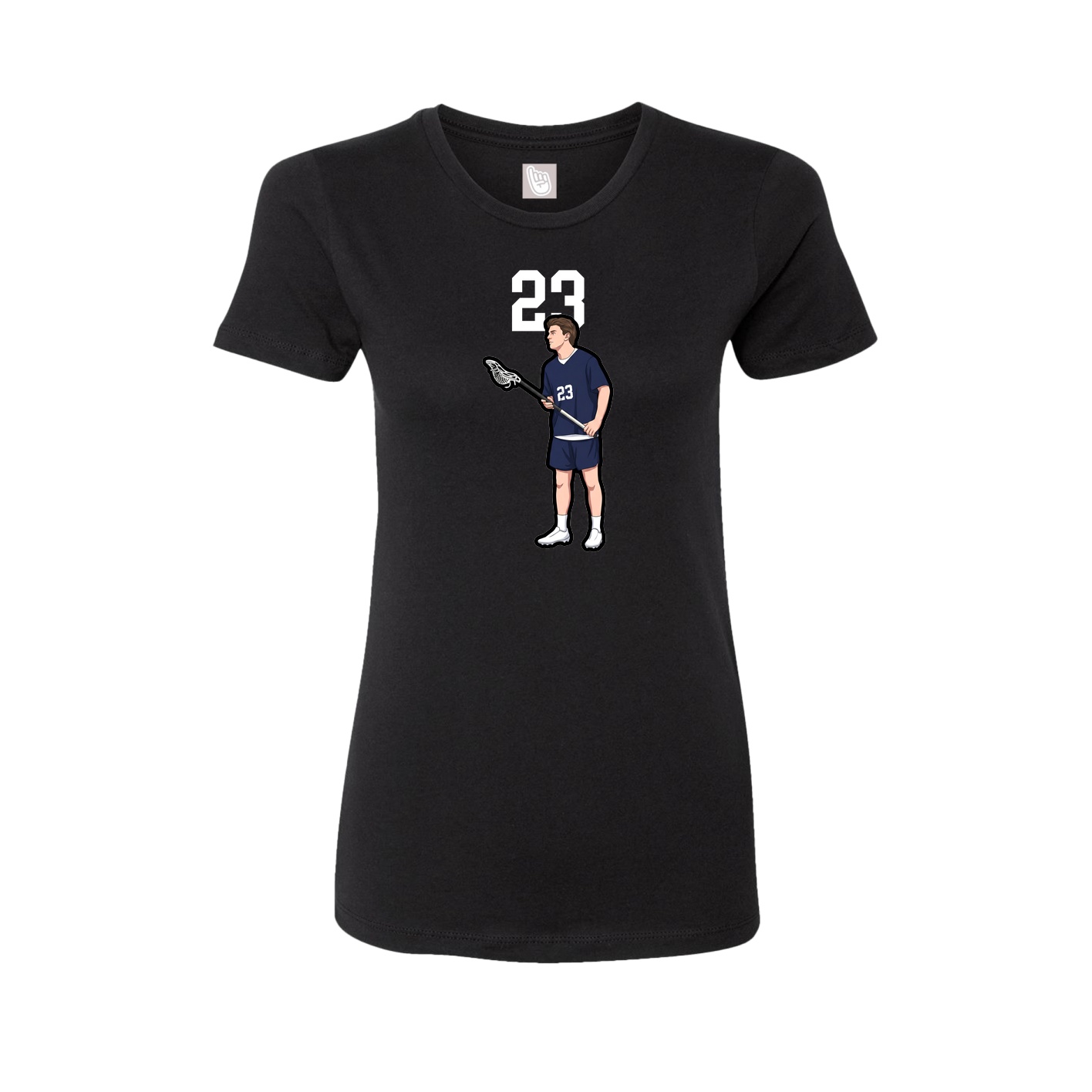 Womens Tee — Number Top in Black