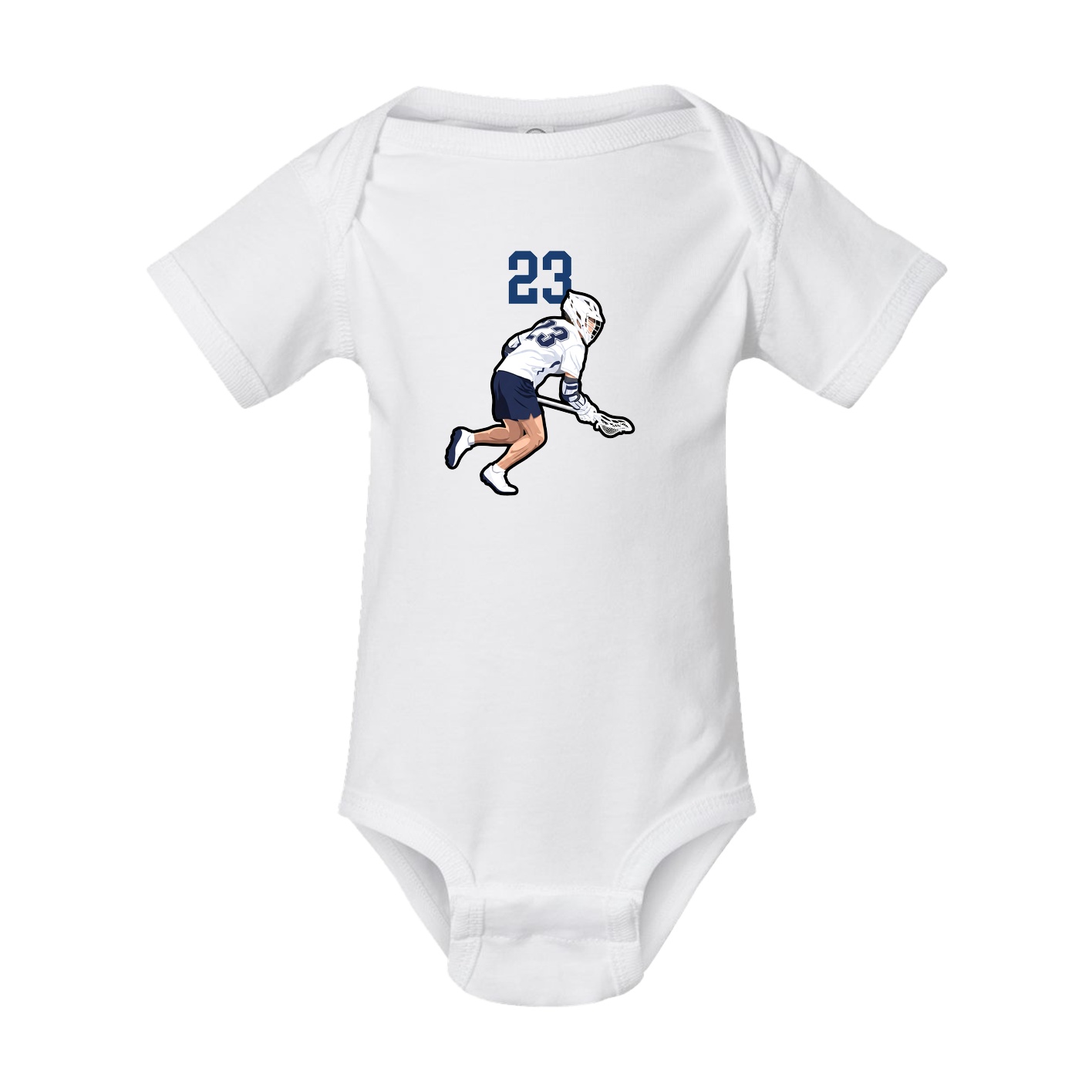 Baby Onesie — Number Top in White