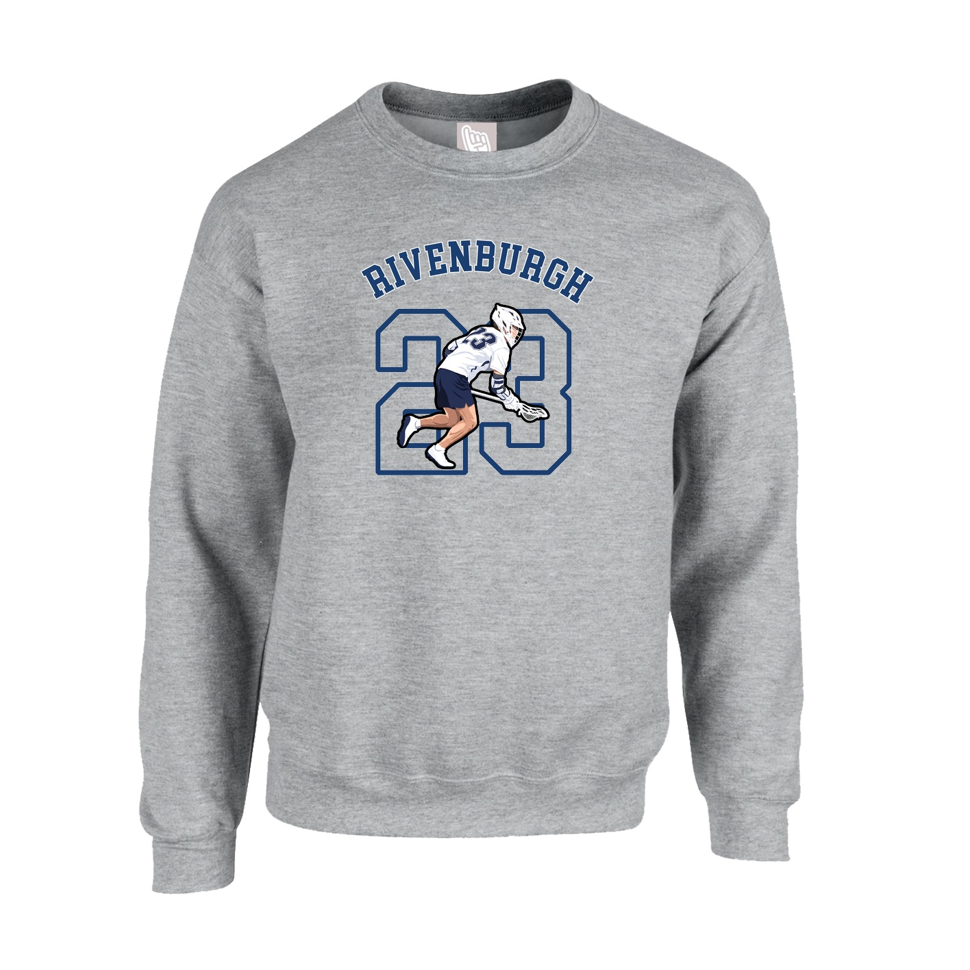 Fleece Crew — Shirsey Arch in Grey