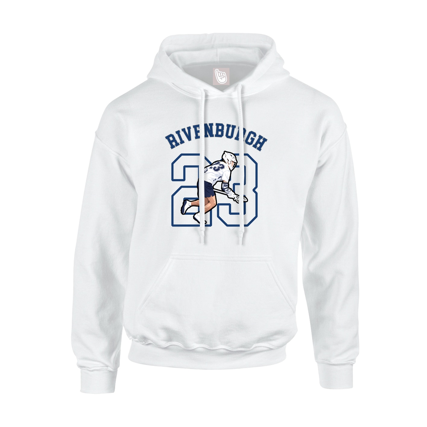 Youth Hoodie — Shirsey Arch in White