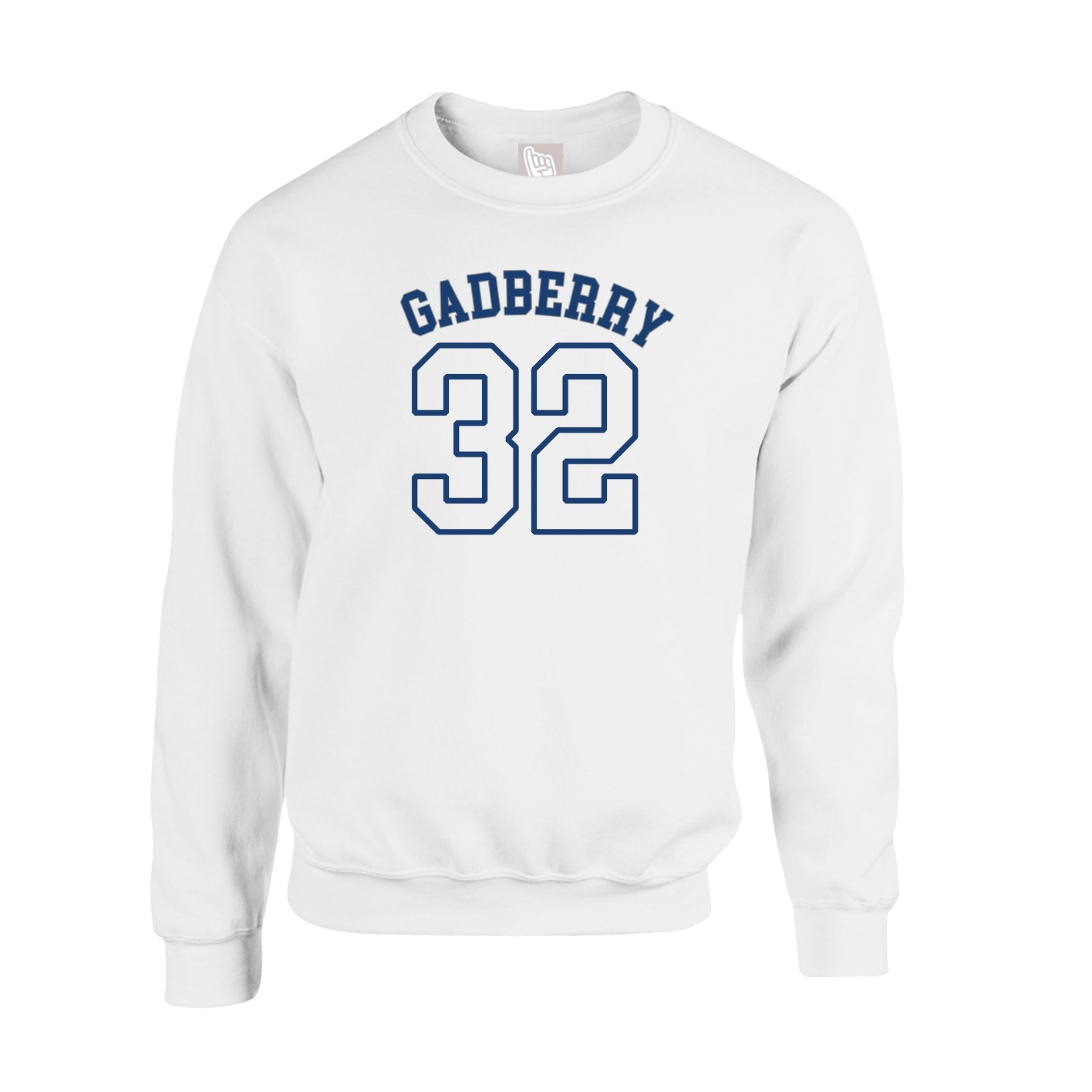 Fleece Crew — Shirsey Arch in White