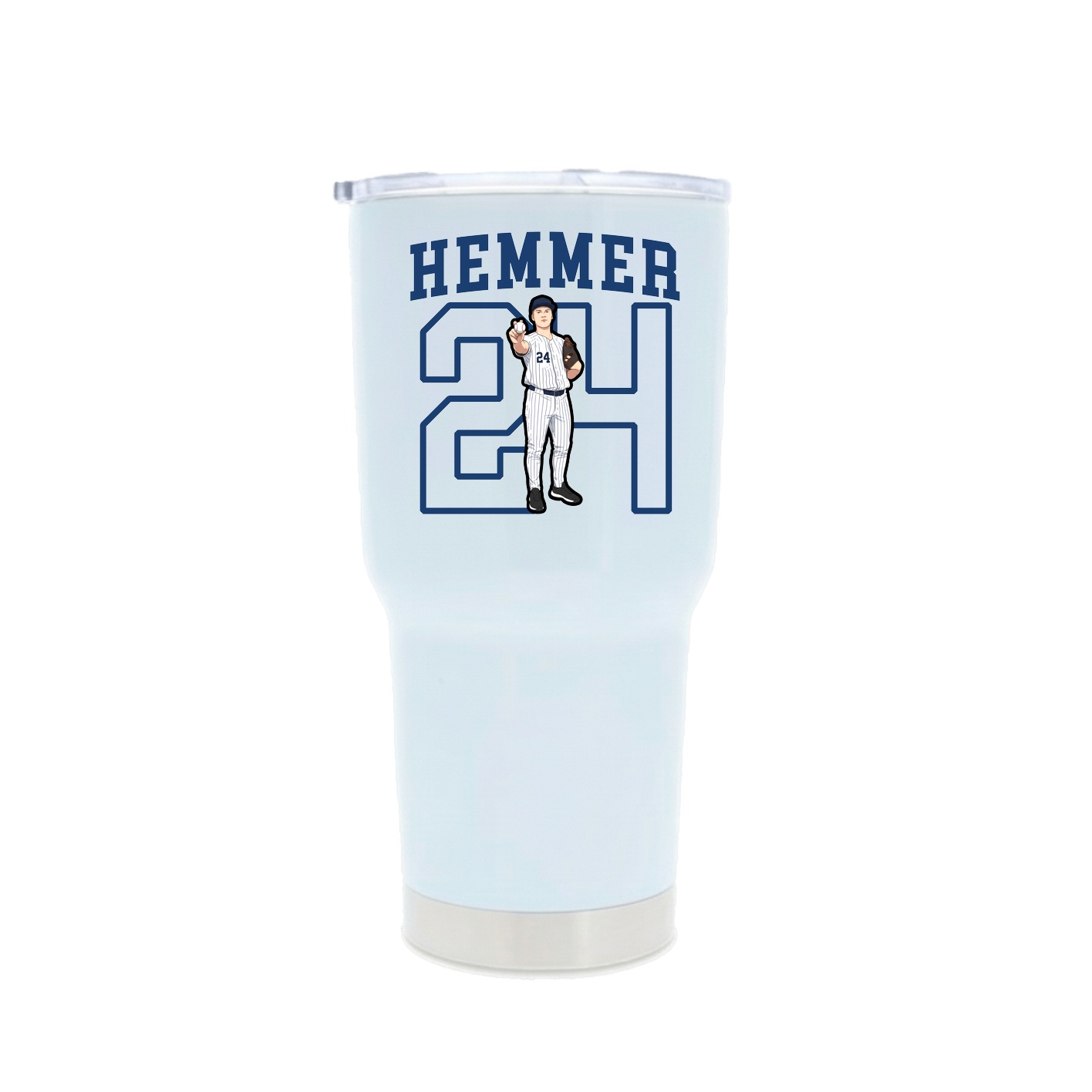 30oz Stainless Steel Tumbler — Shirsey in White