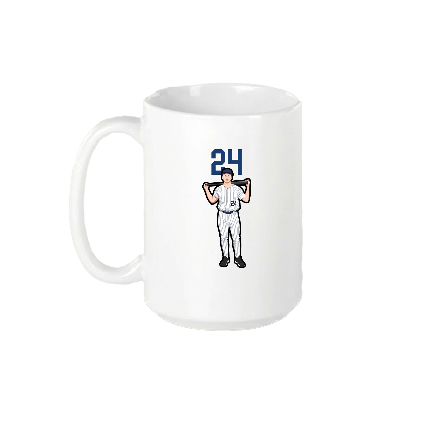 15oz Coffee Mug — Number Top in White