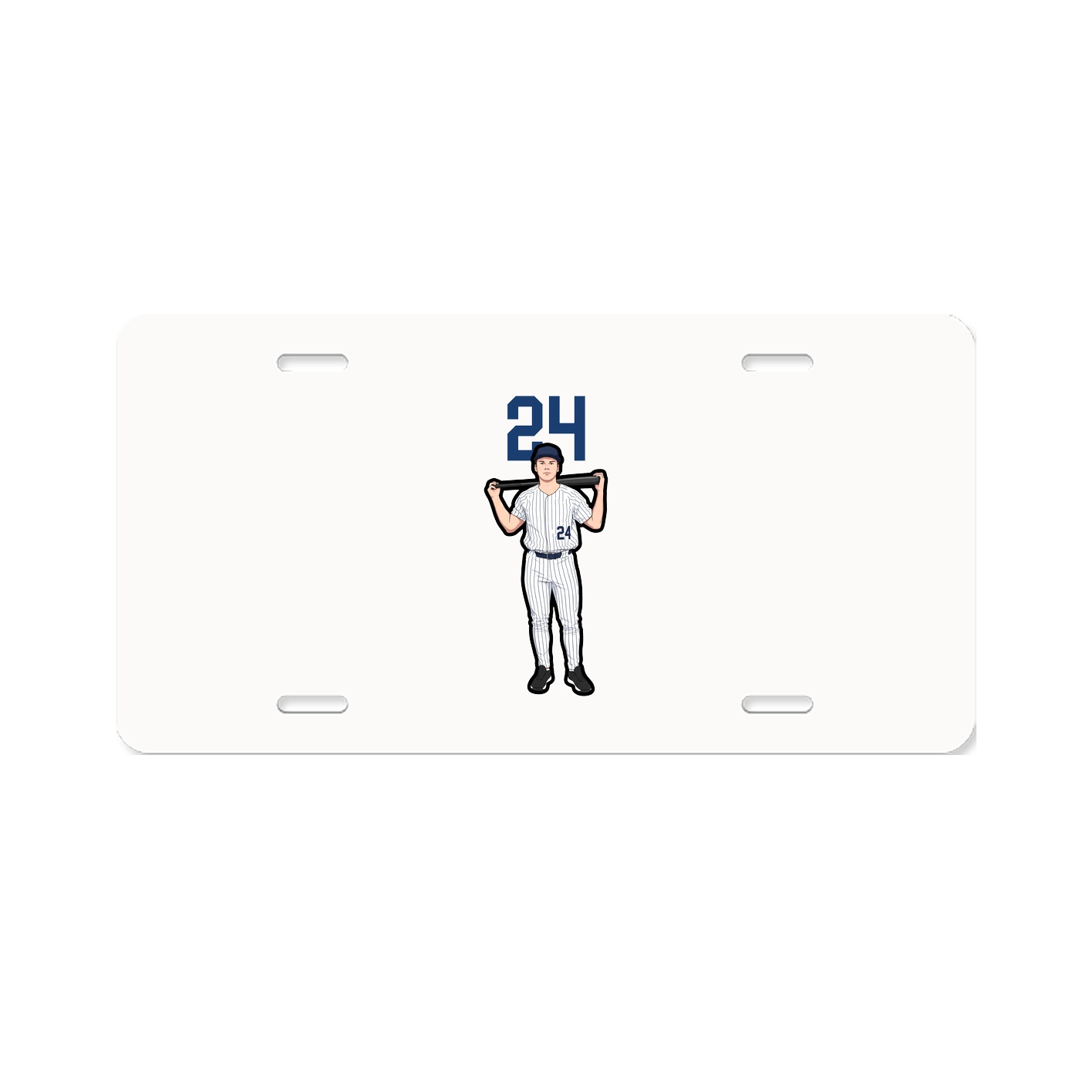 License Plate — Number Top in Classic