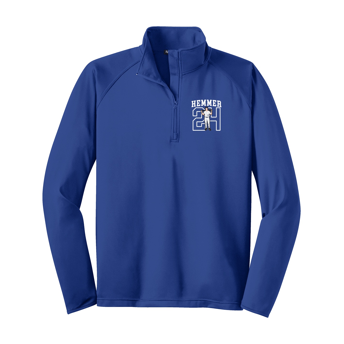 Q-Zip Pullover — Shirsey in Royal