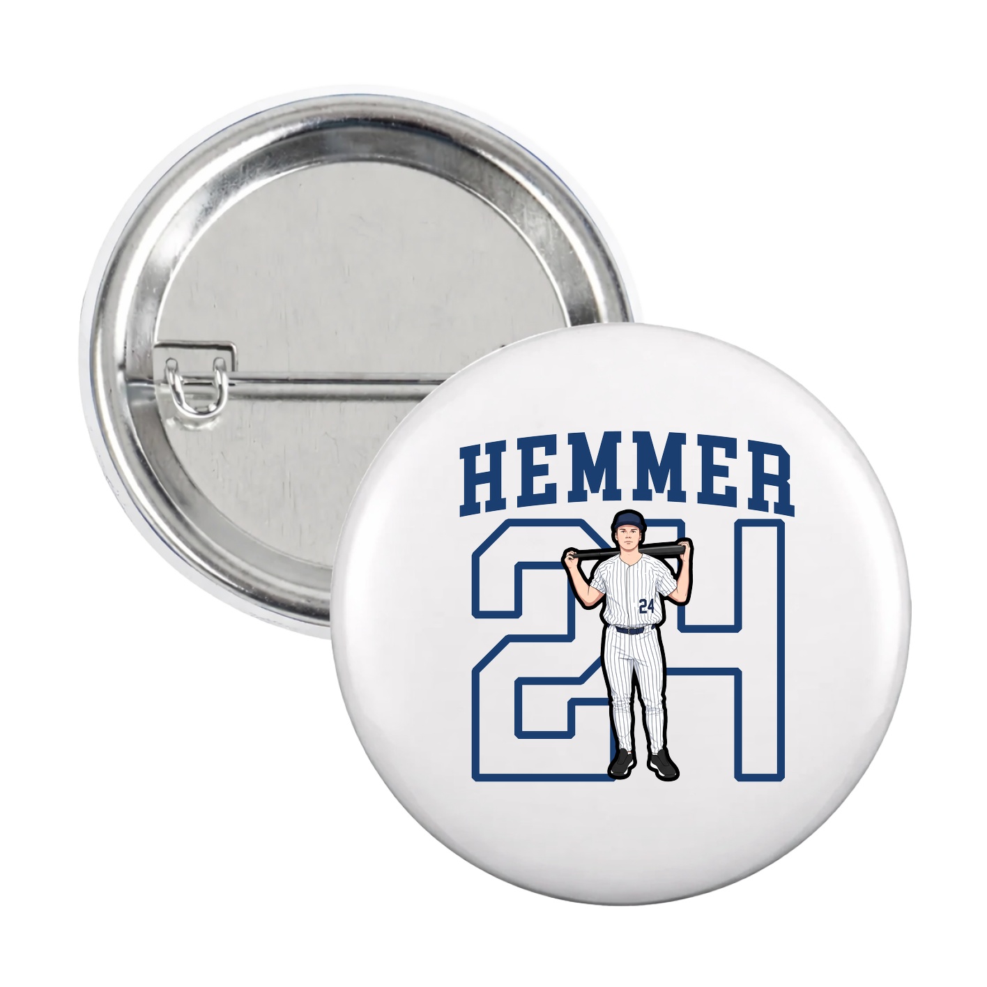 Game Day Button — Shirsey in White