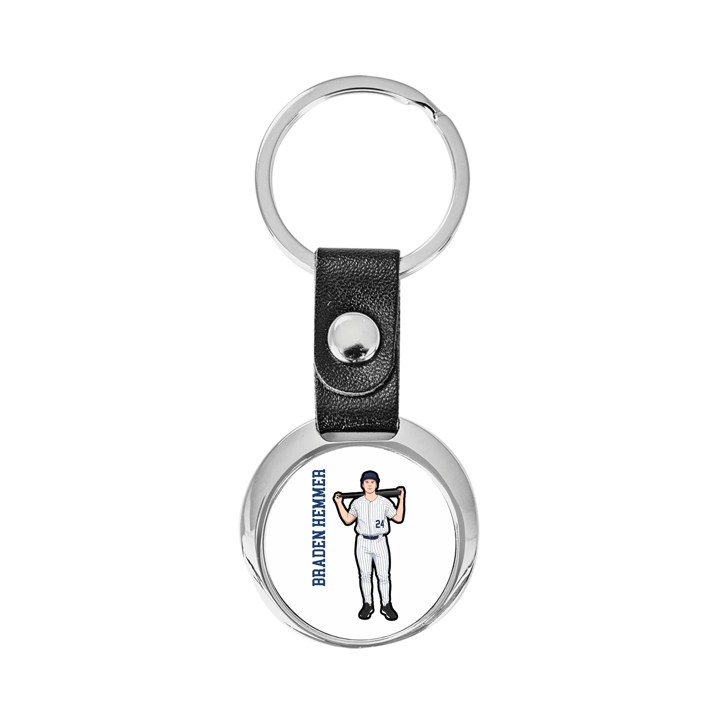Key Chain — Name Vertical in Classic