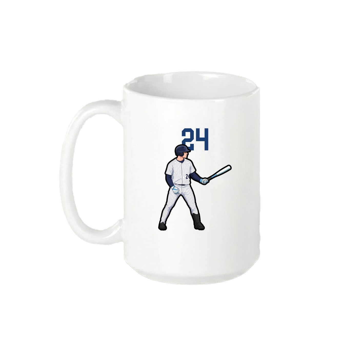 15oz Coffee Mug — Number Top in White