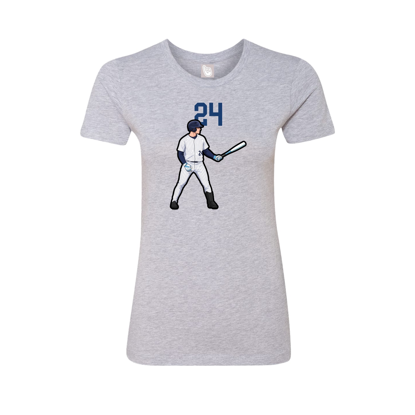 Womens Tee — Number Top in Grey