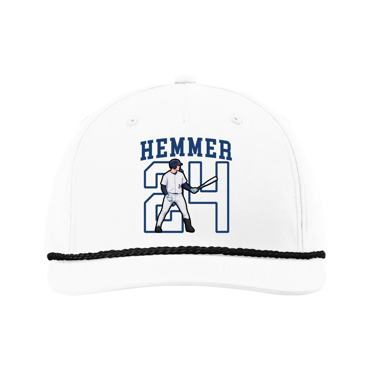 Five-Panel Classic Rope Cap — Shirsey in White