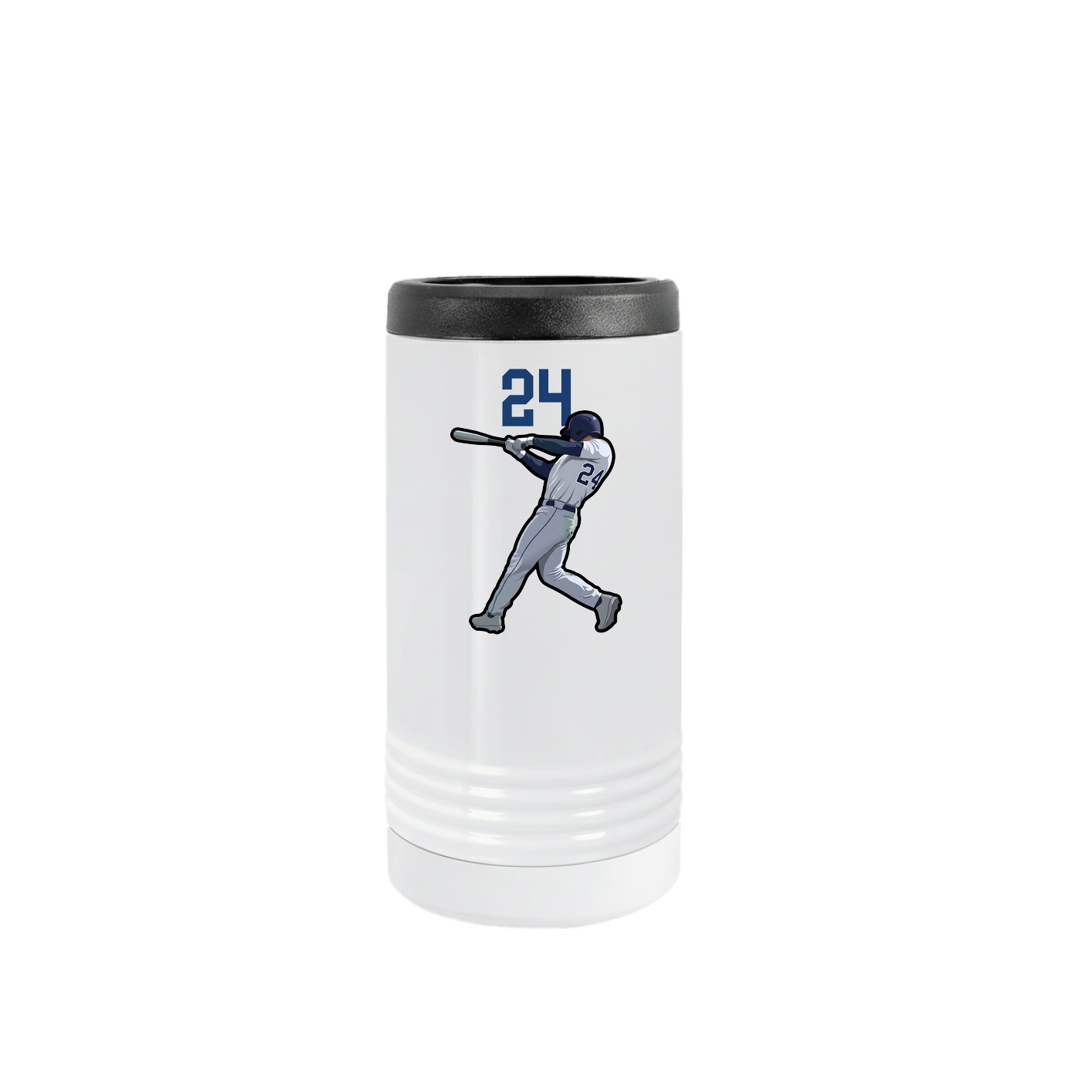 Slim Beverage Holder — Number Top in White