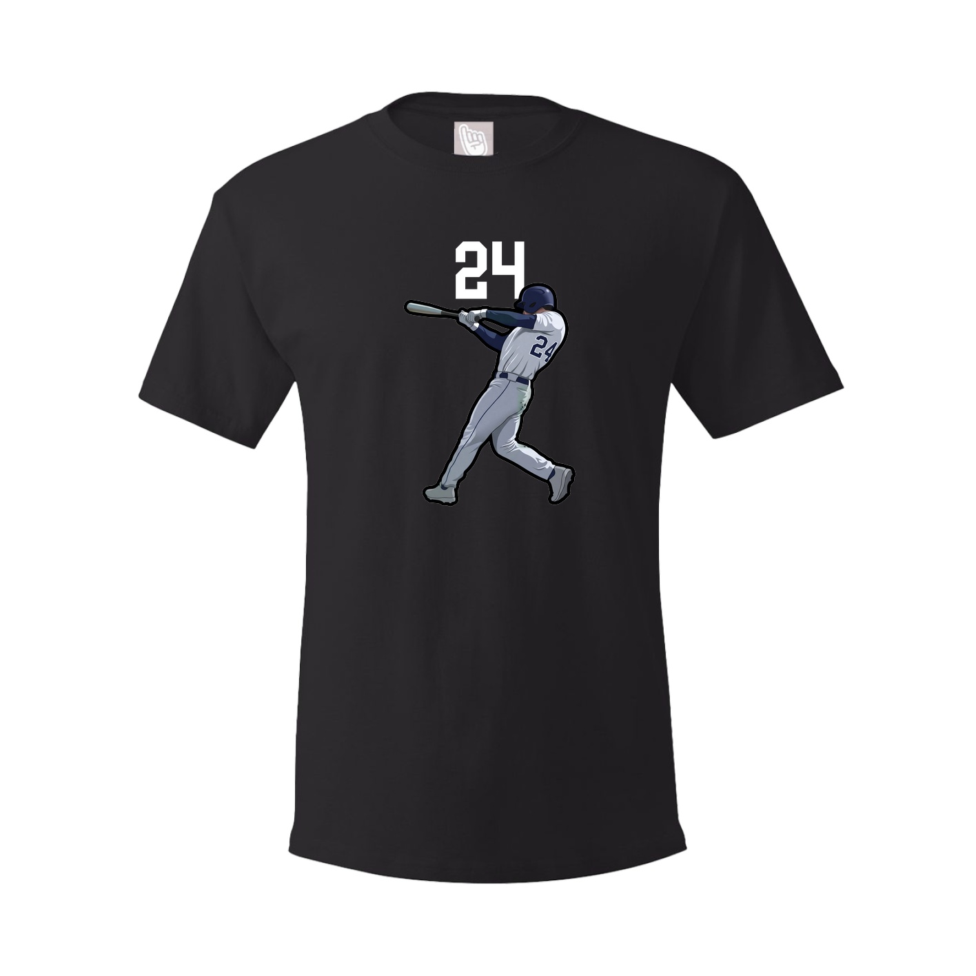 Youth Tee — Number Top in Black