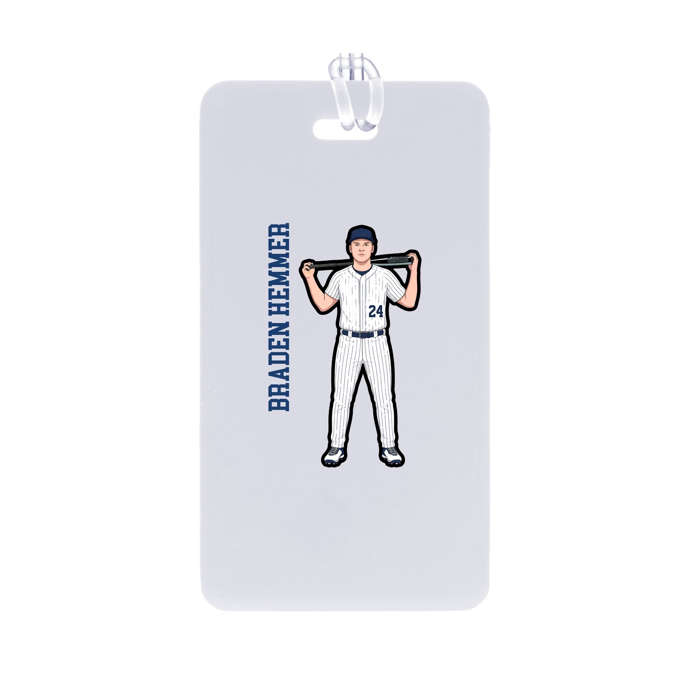 Bag Tag — Name Vertical in Classic