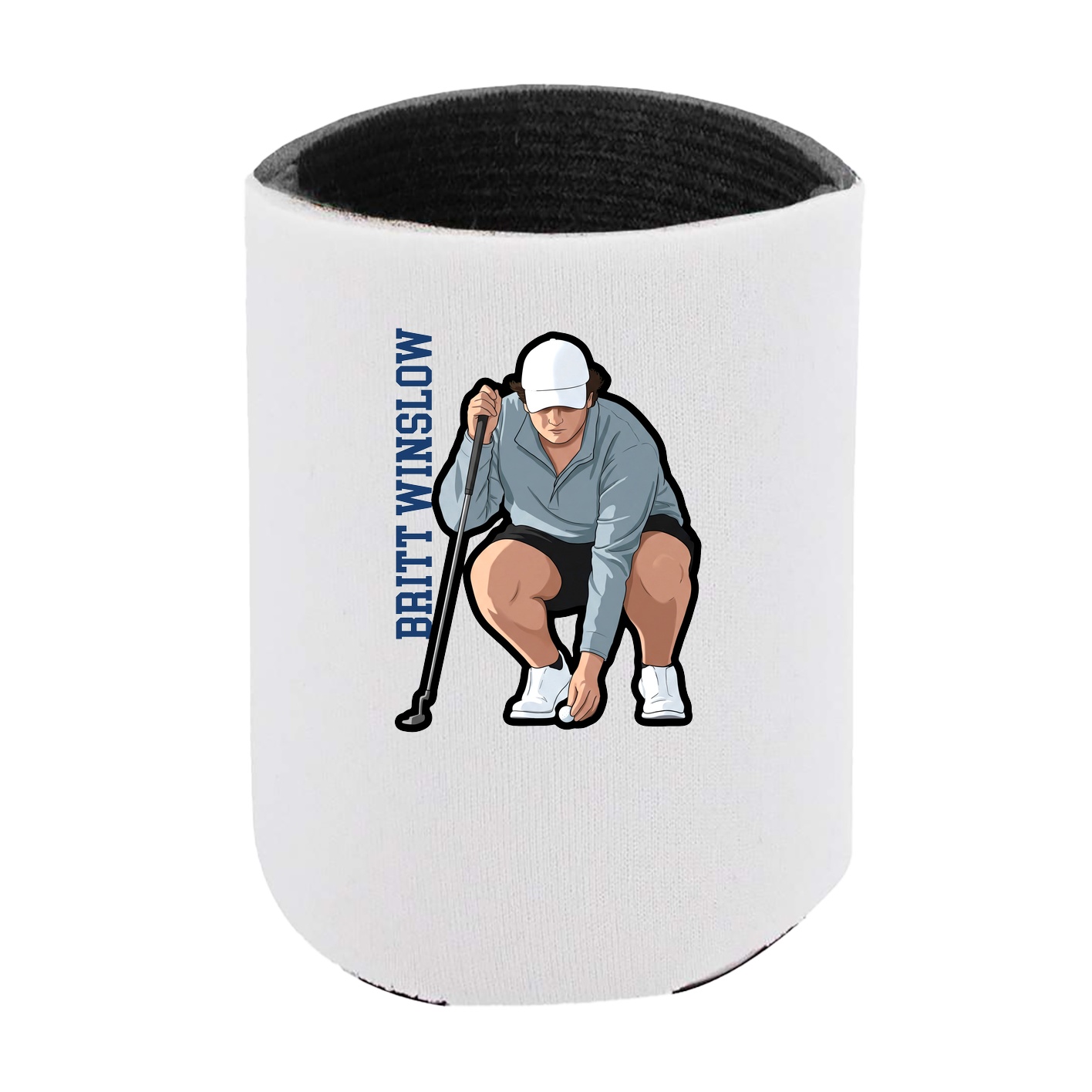 Can Holder — Name Vertical in White