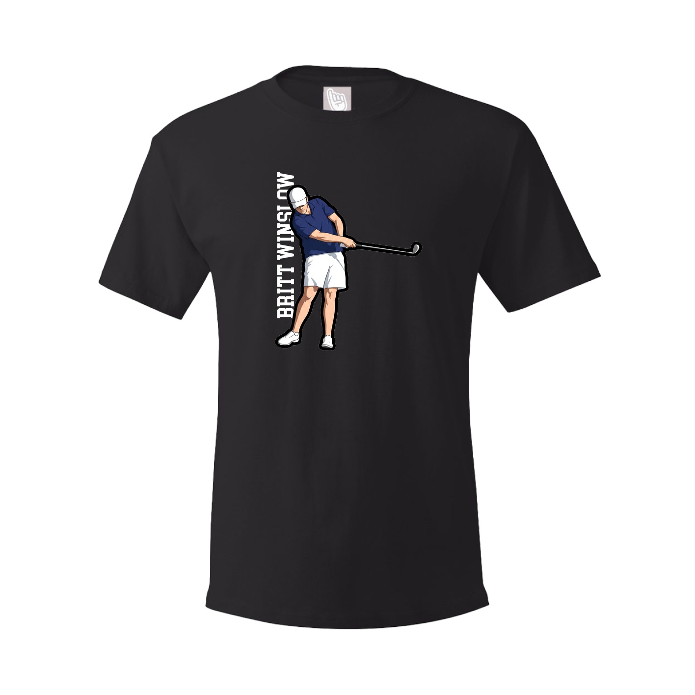 Youth Tee — Name Vertical in Black