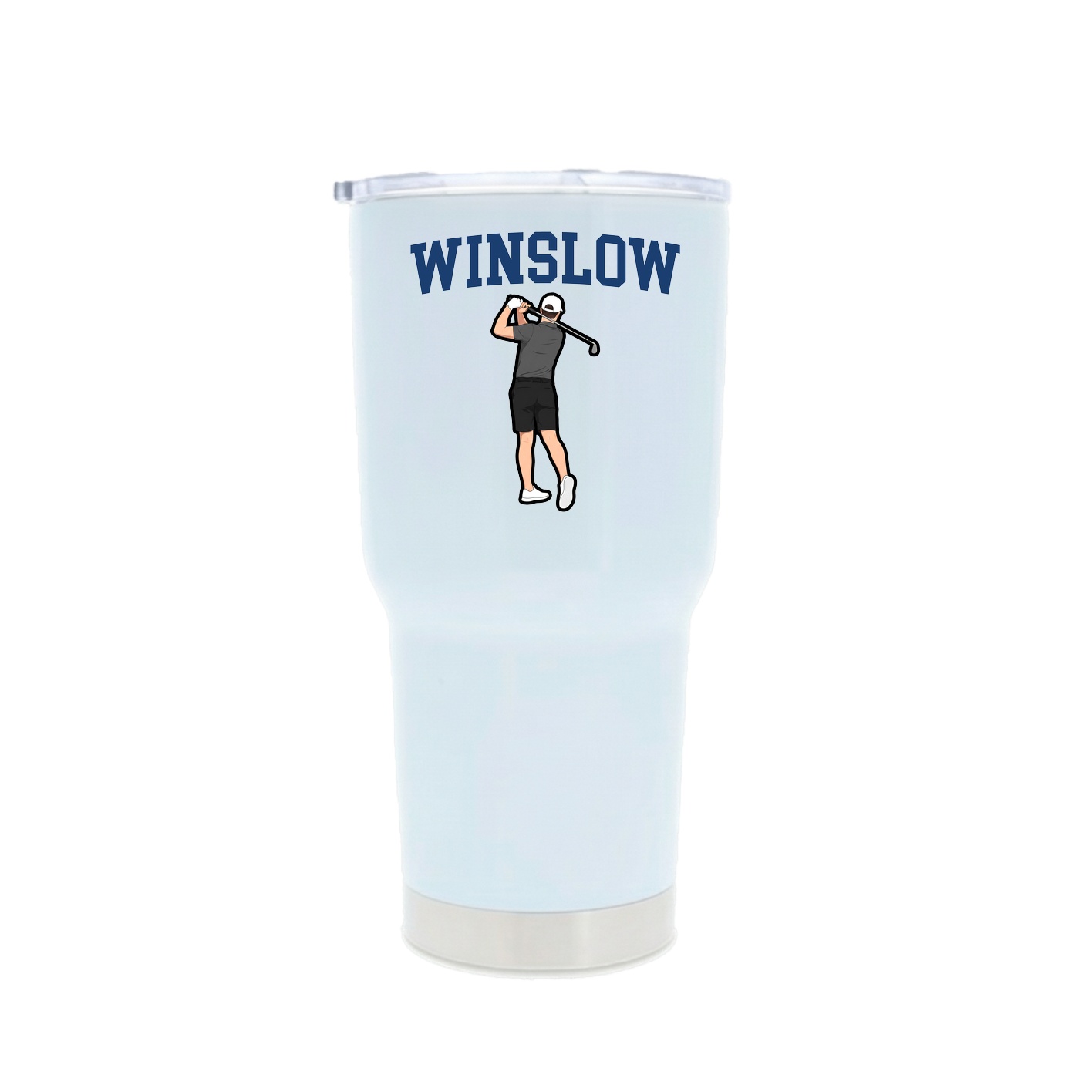 30oz Stainless Steel Tumbler — Shirsey in White