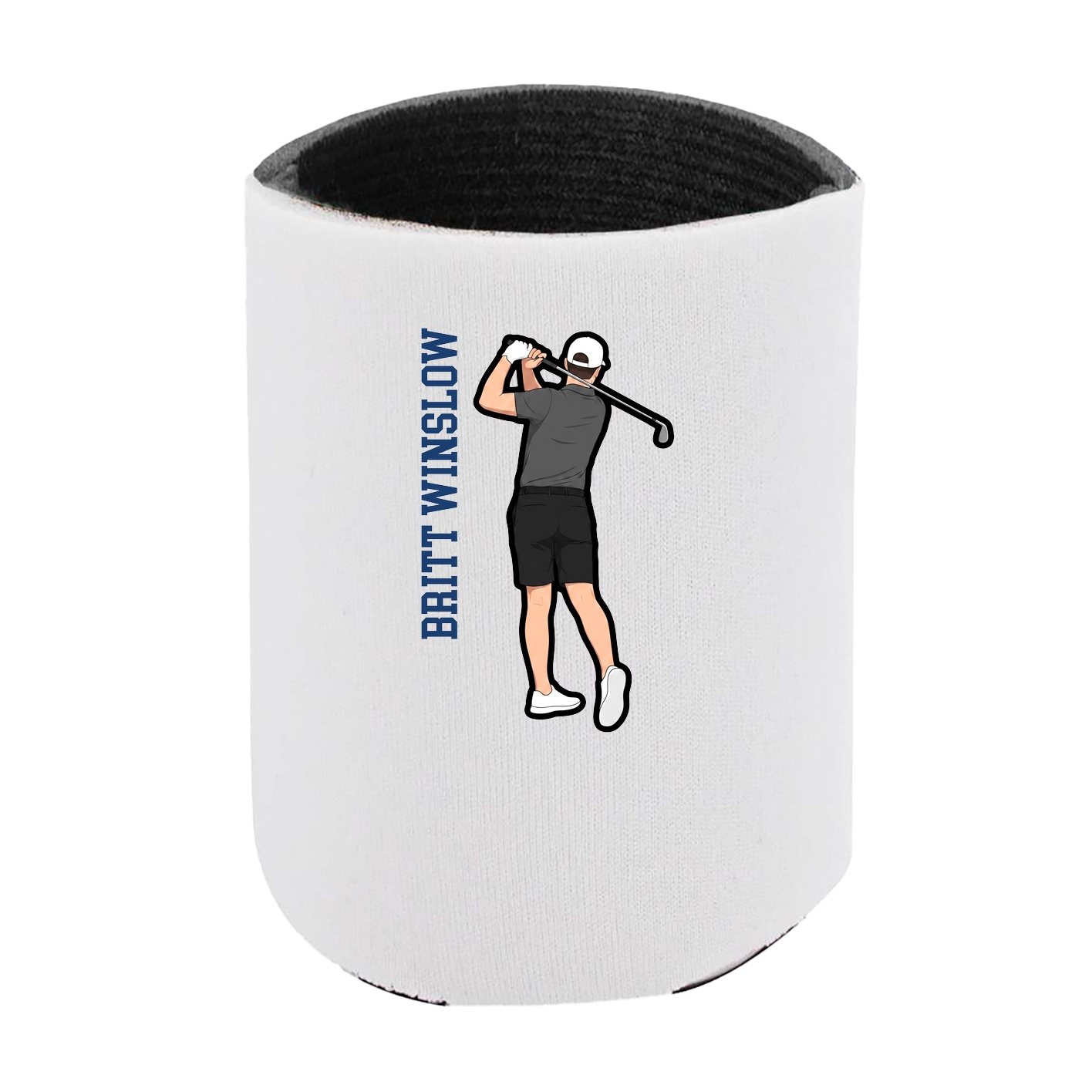 Can Holder — Name Vertical in White