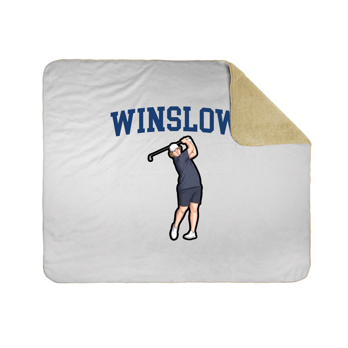 Throw Blanket — Shirsey in White