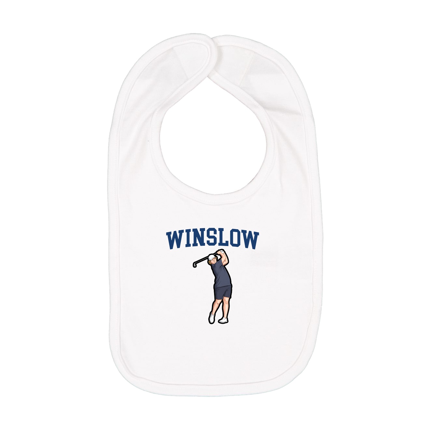 Infant Bib — Shirsey in White