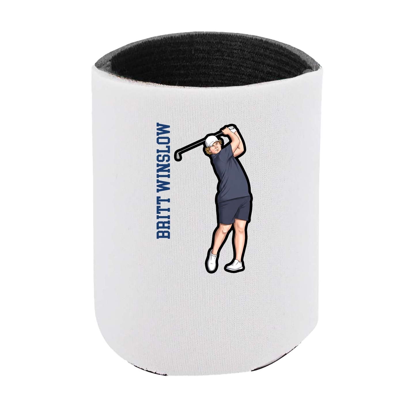 Can Holder — Name Vertical in White