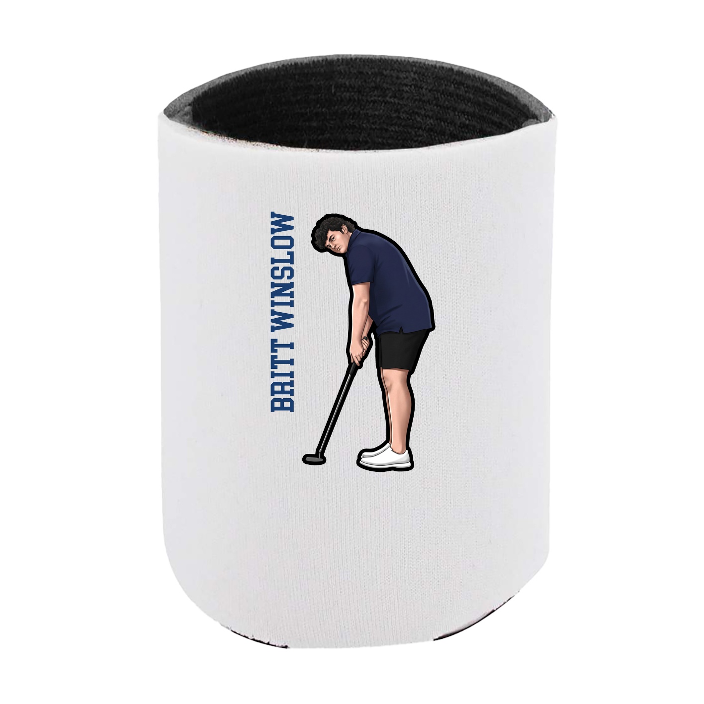 Can Holder — Name Vertical in White