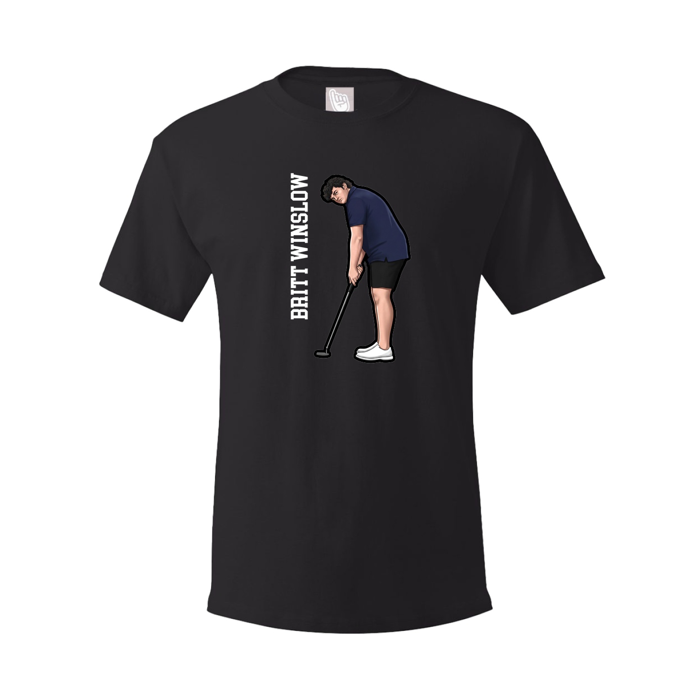 Tee — Name Vertical in Black