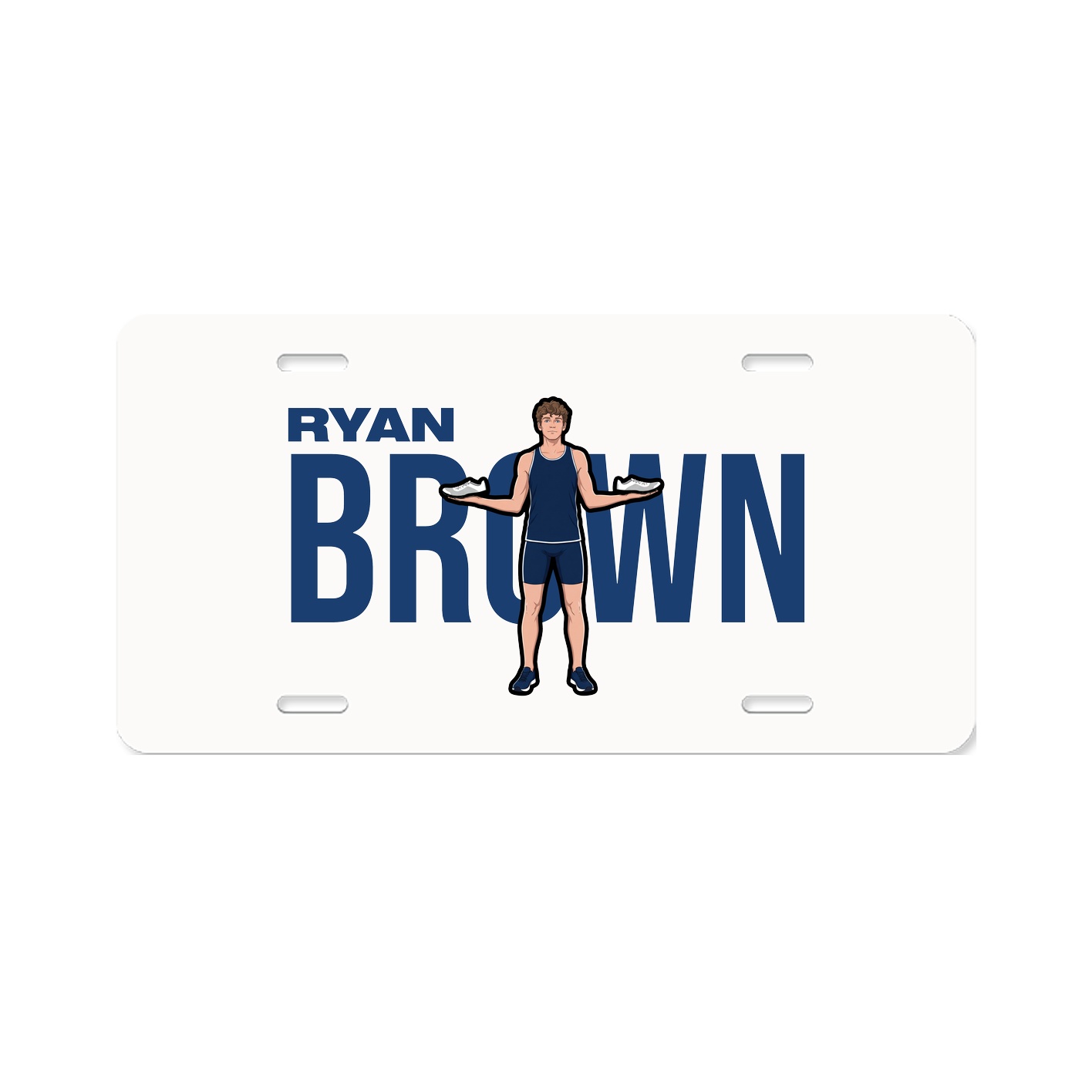 License Plate — Player Name in Classic