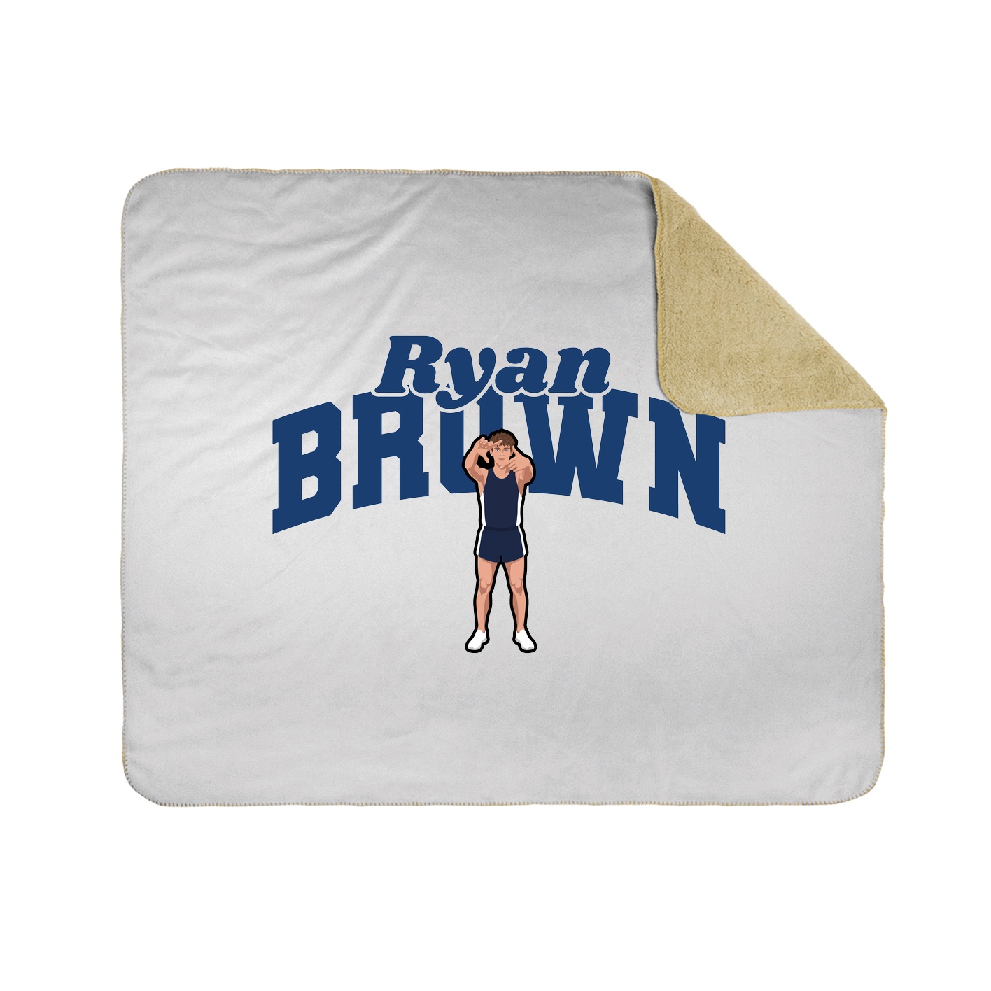 Throw Blanket — Signature Arch in White