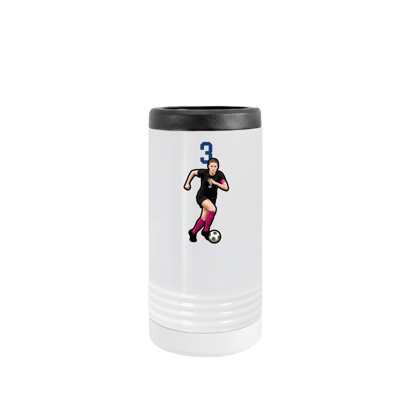 Slim Beverage Holder — Number Top in White