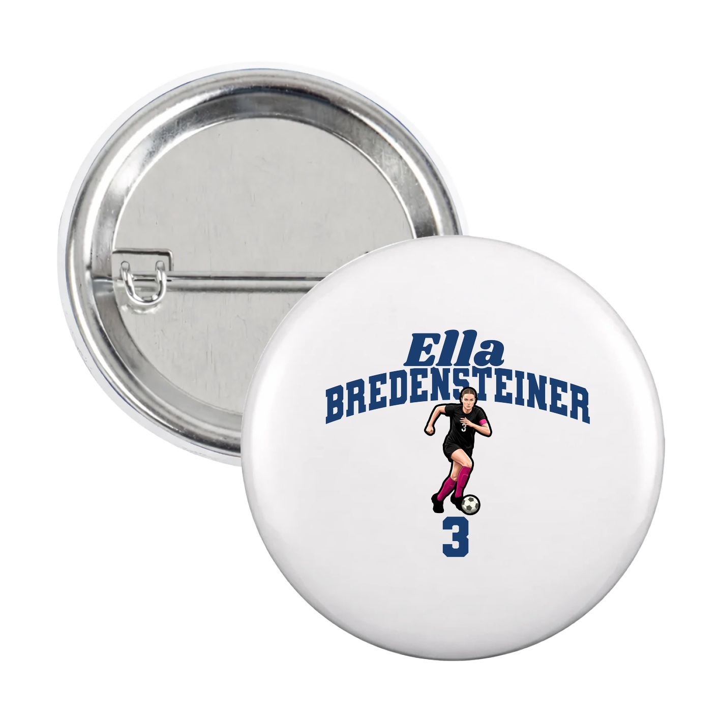 Game Day Button — Signature Arch in White