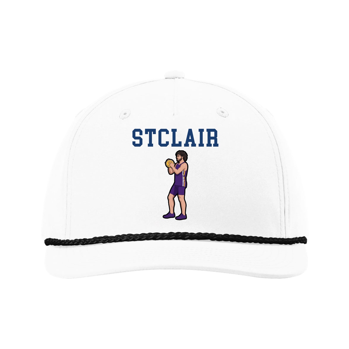 Five-Panel Classic Rope Cap — Shirsey in White