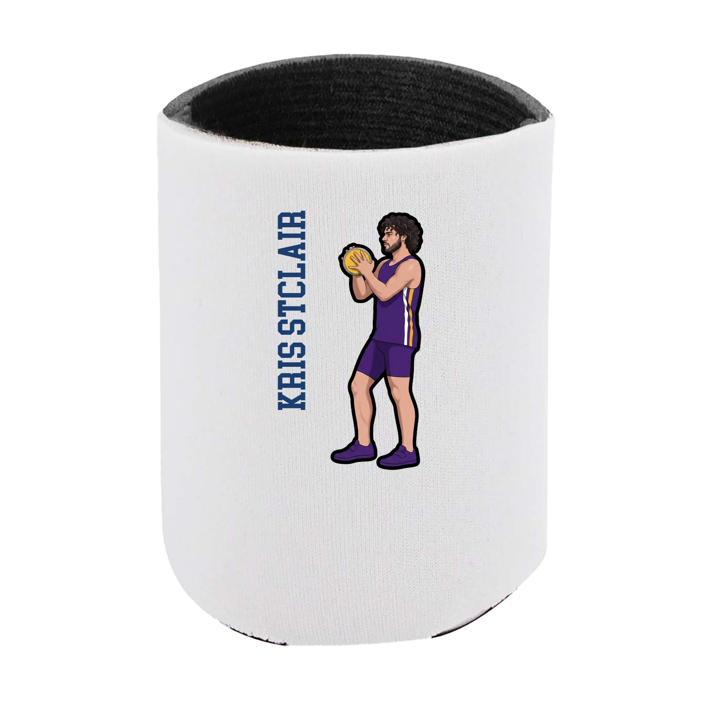 Can Holder — Name Vertical in White