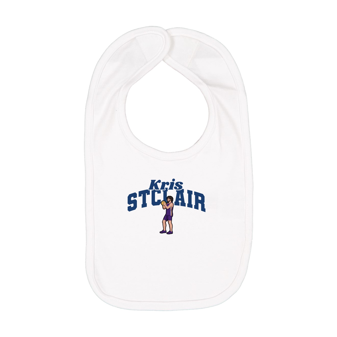 Infant Bib — Signature Arch in White