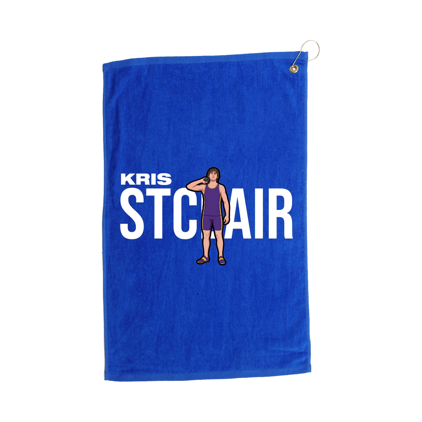 Golf Towel — Player Name in Royal