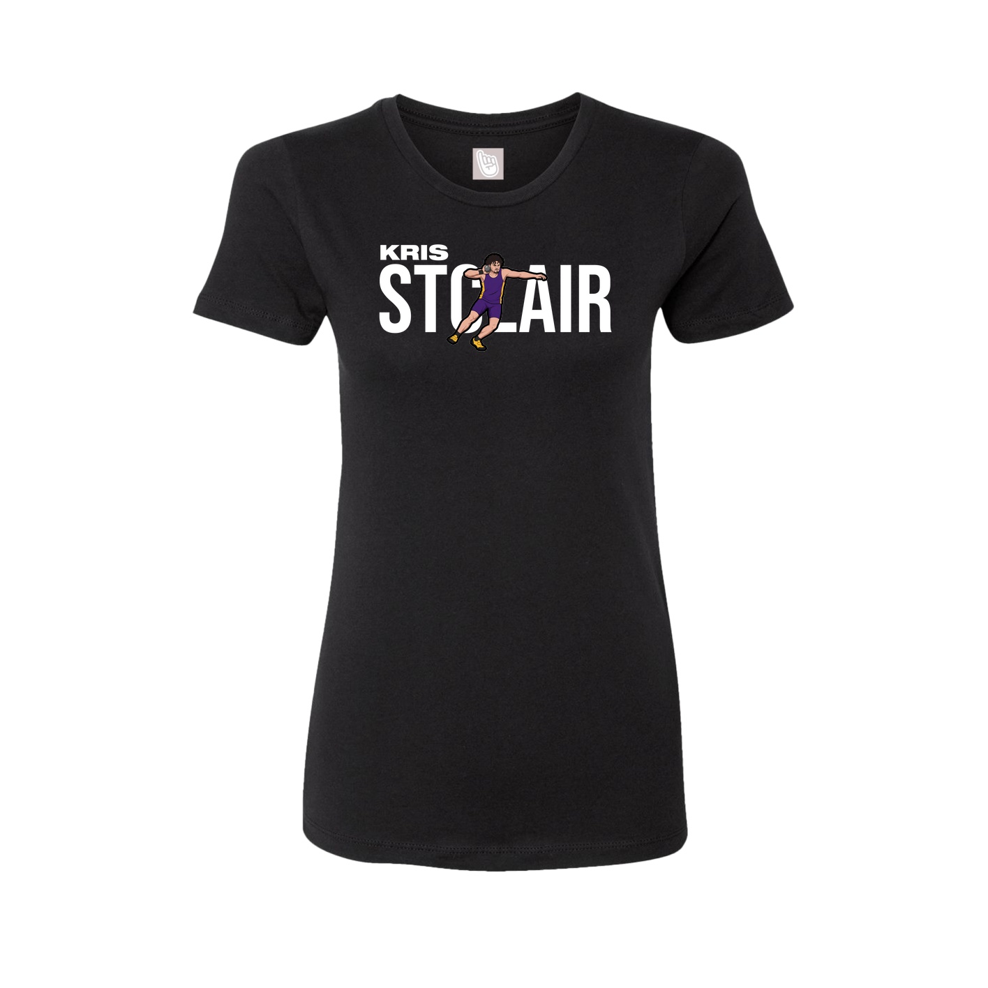 Fitted Women's Tee — Player Name in Black