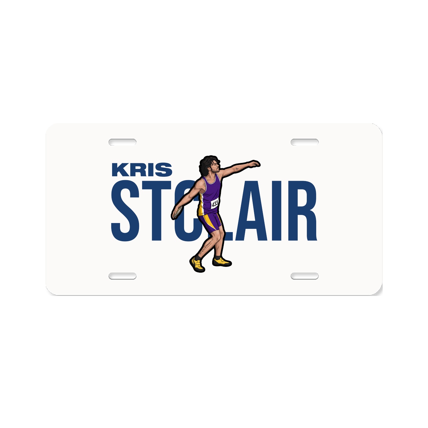 License Plate — Player Name in Classic