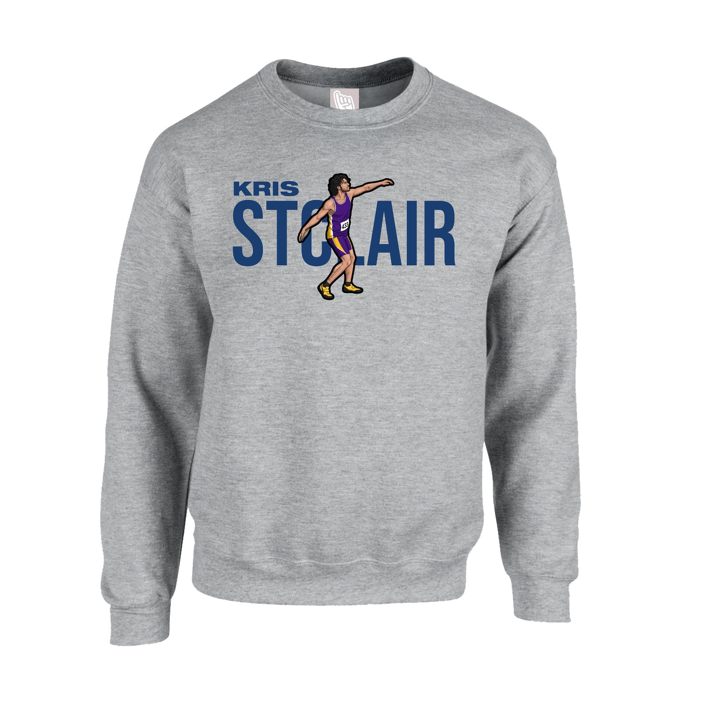 Fleece Crew — Player Name in Grey