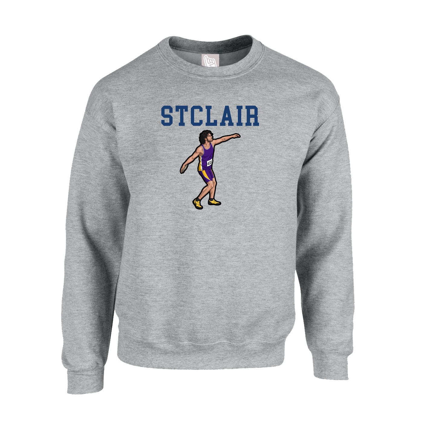 Fleece Crew — Shirsey in Grey