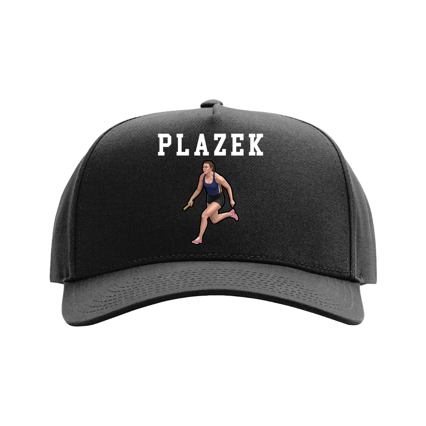 Full Fabric Five-Panel Champ Cap — Shirsey in Black