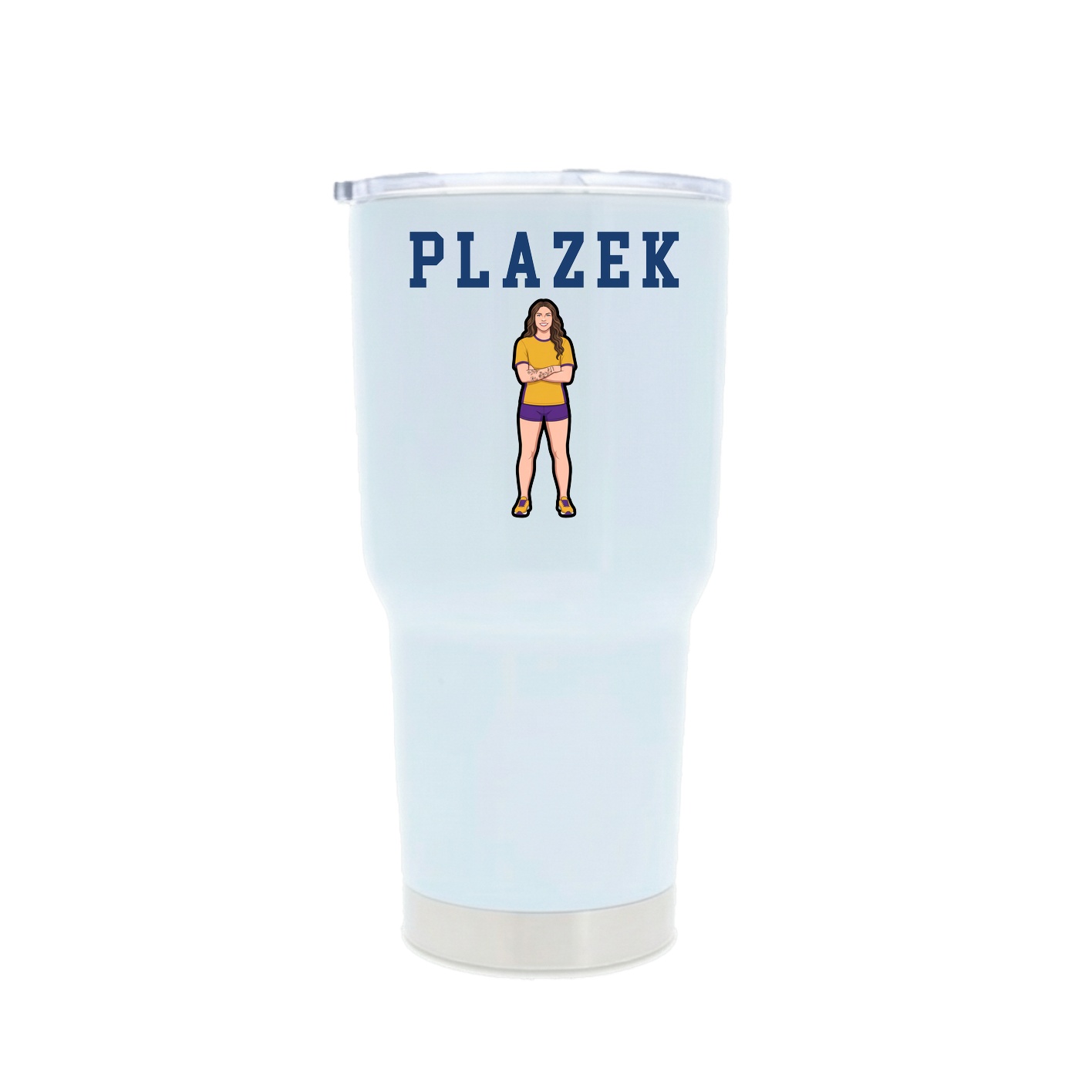 30oz Stainless Steel Tumbler — Shirsey in White