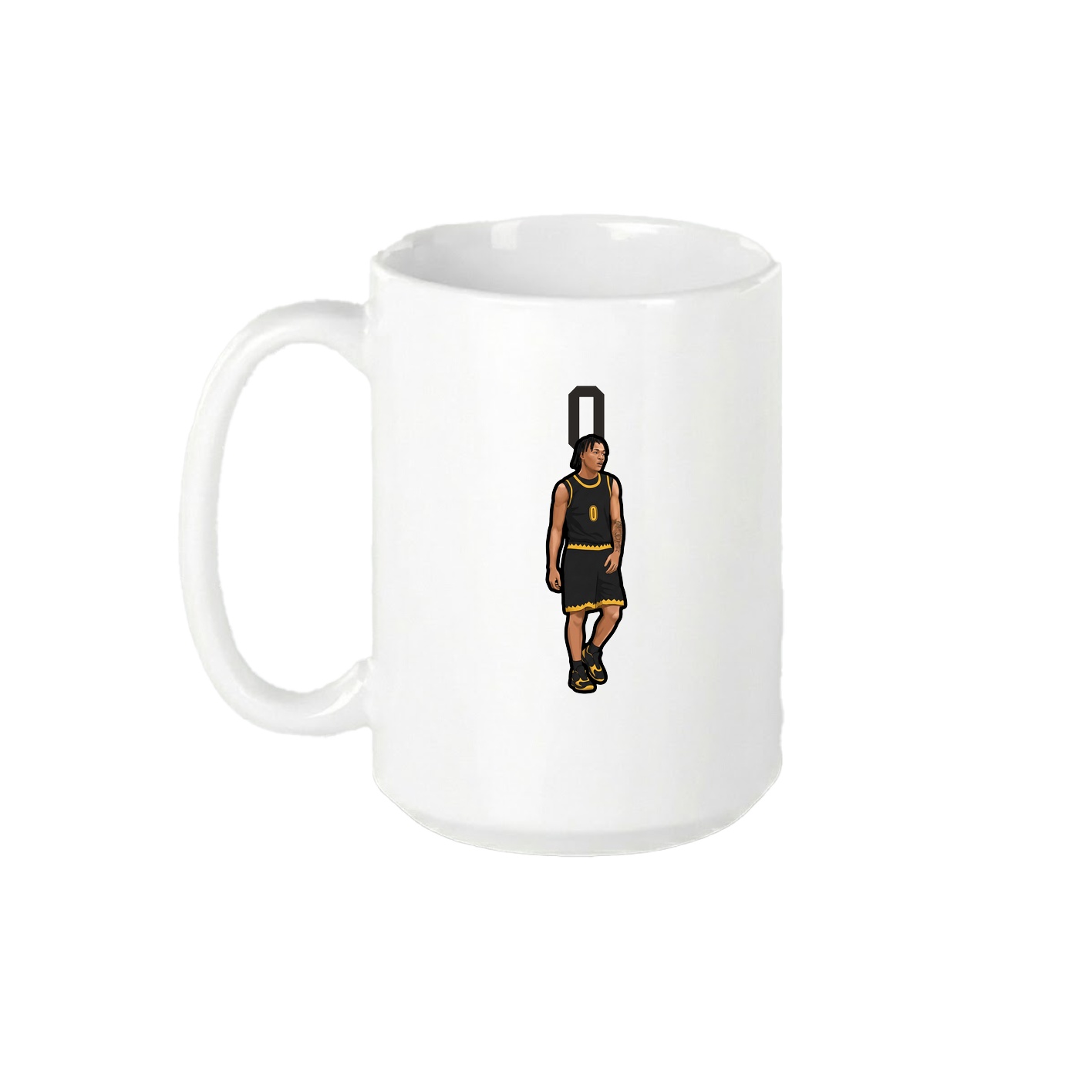 15oz Coffee Mug — Number Top in White