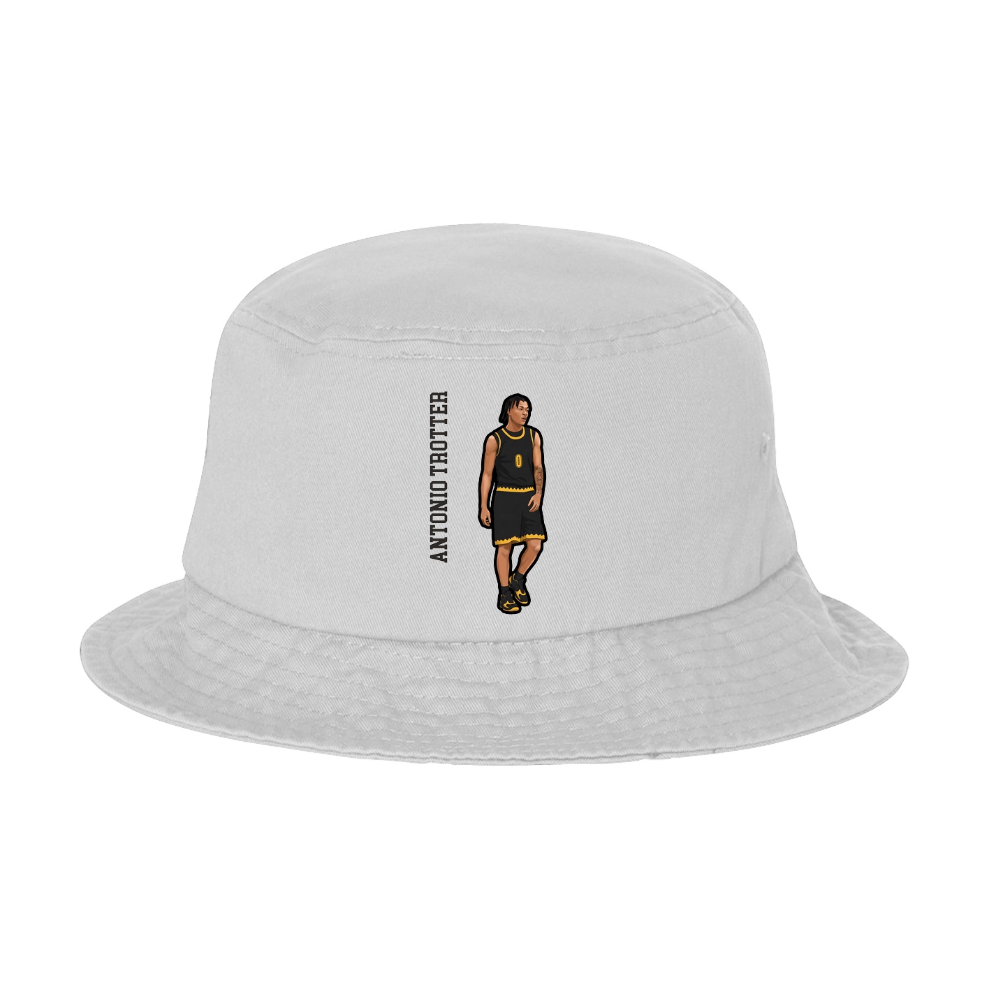 Bucket Cap — Name Vertical in White