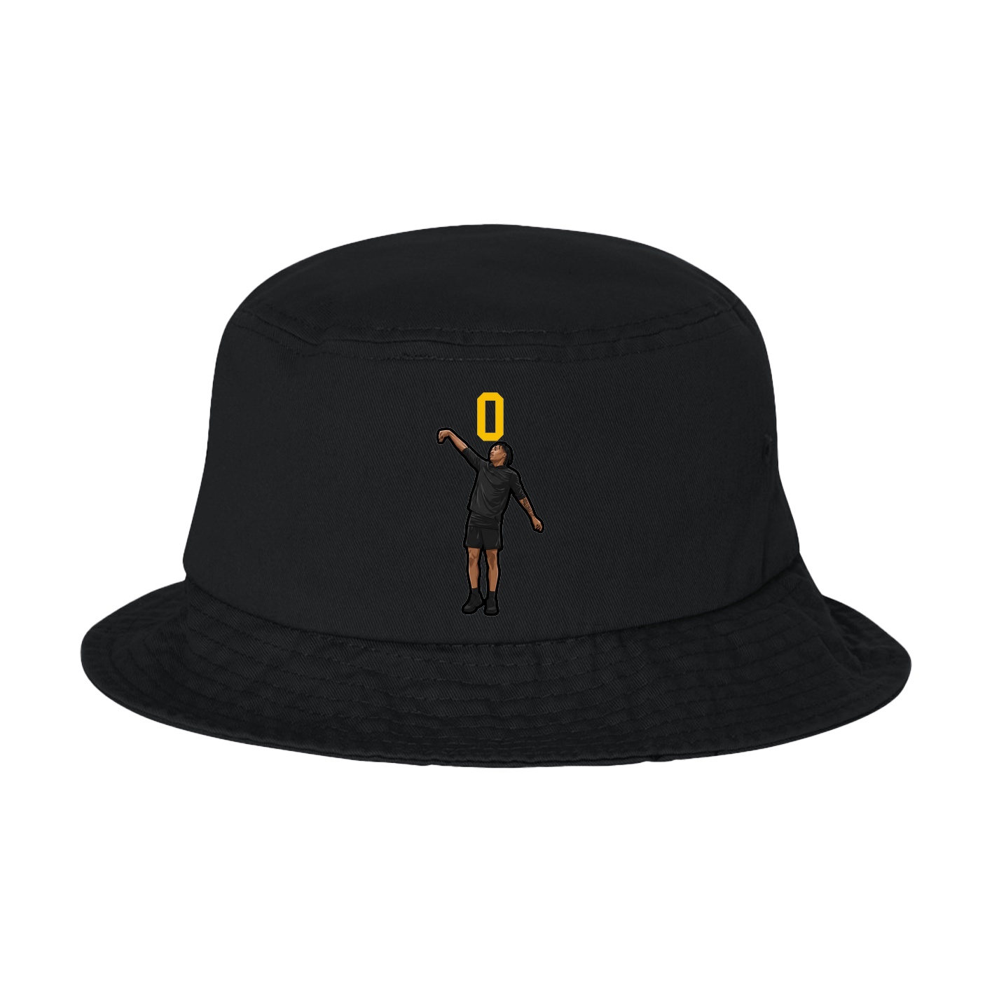 Bucket Cap — Number Top in Black