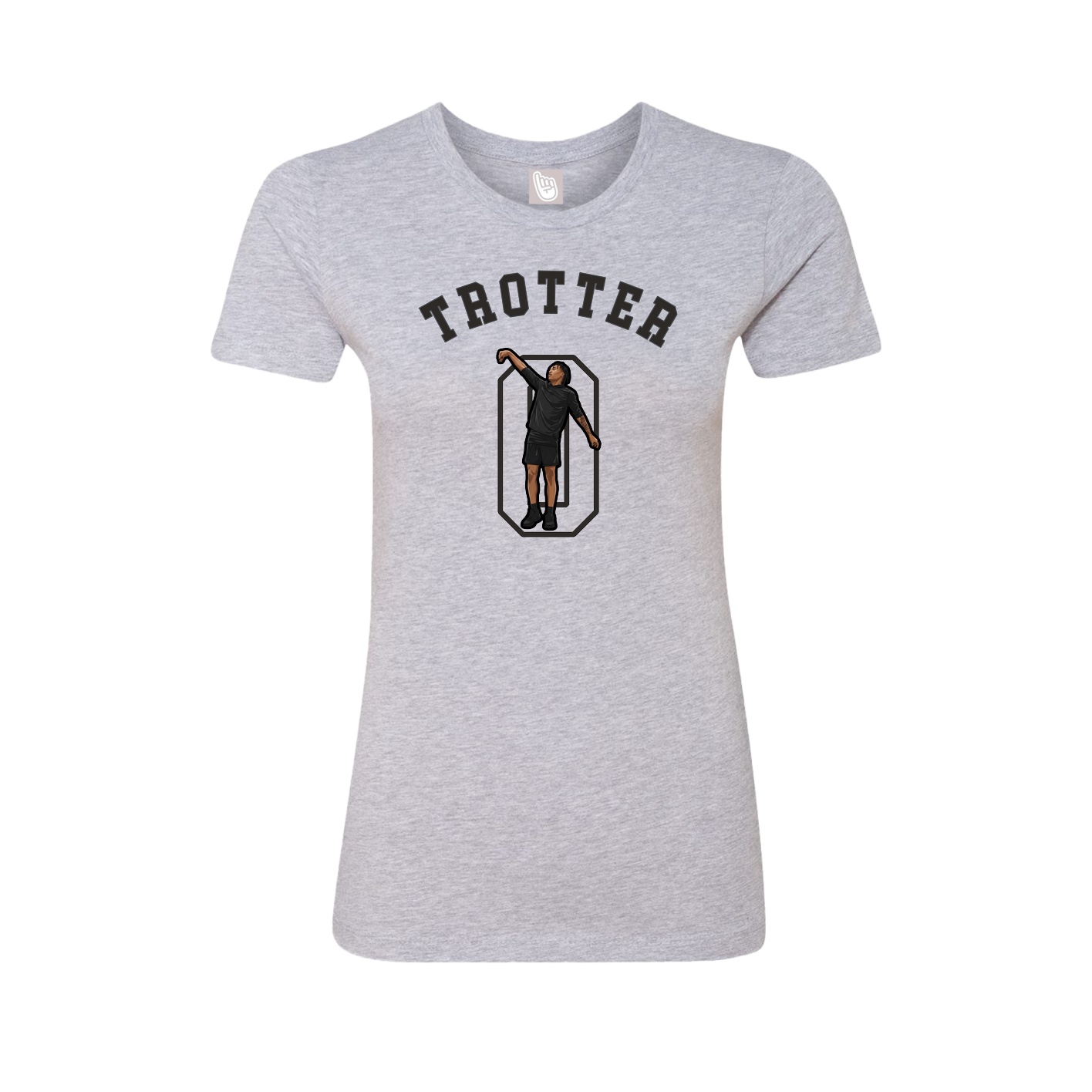 Fitted Women's Tee — Shirsey Arch in Grey