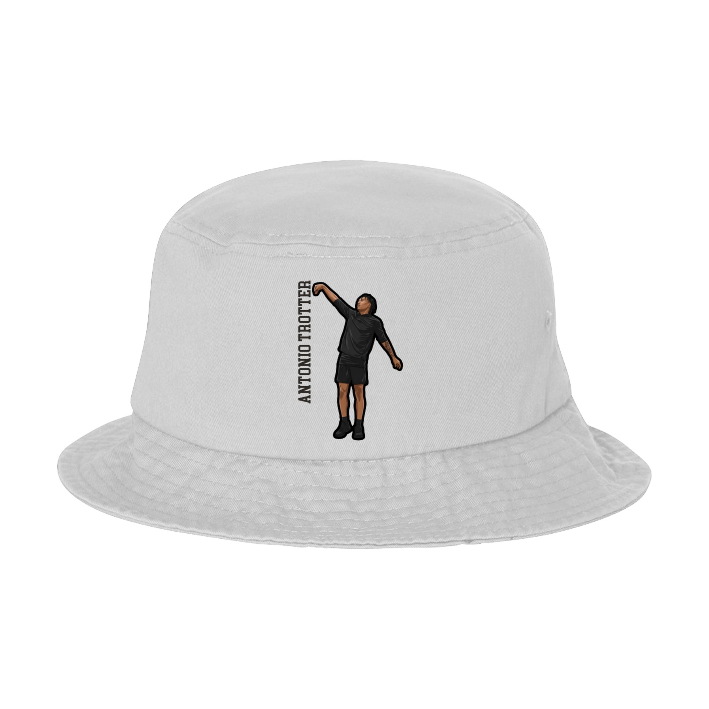 Bucket Cap — Name Vertical in White