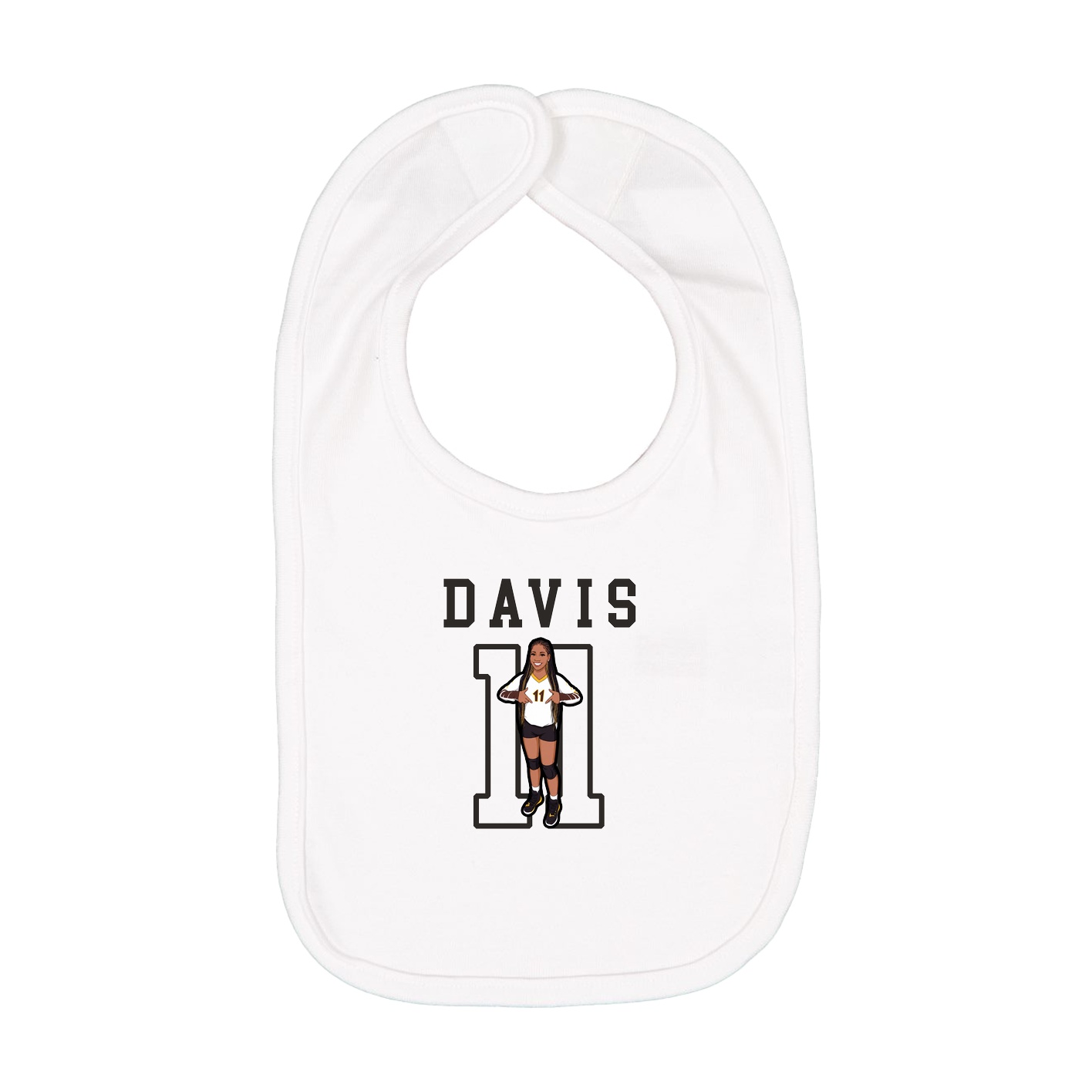 Infant Bib — Shirsey in White