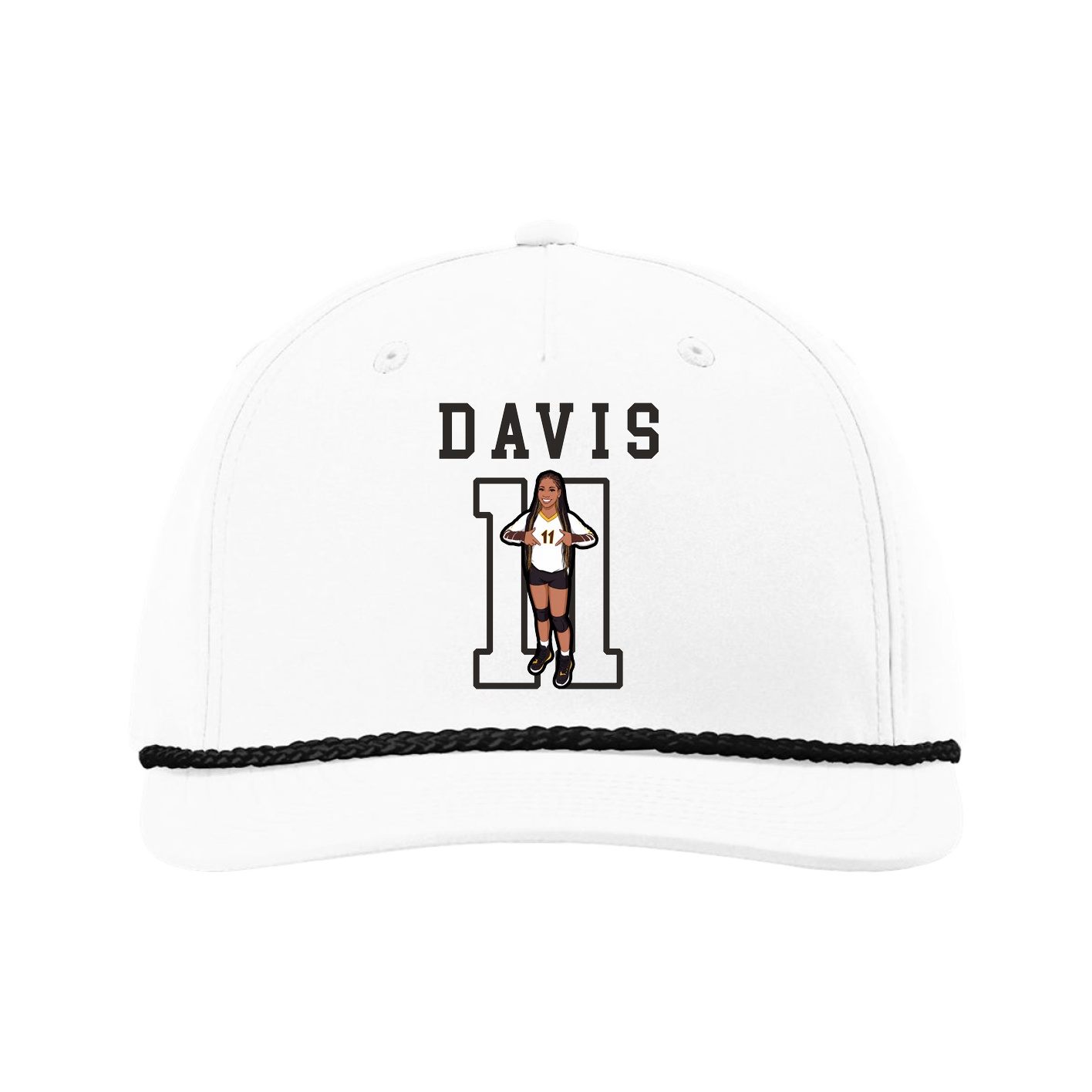 Five-Panel Classic Rope Cap — Shirsey in White